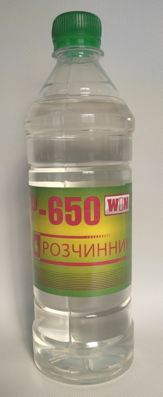 Розчинник Р-650 WIN (0,50кг) (тара: 0,8л; пет)